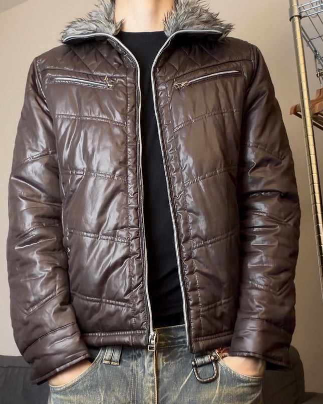 SPINASH "BURNT LEATHER" PUFFER