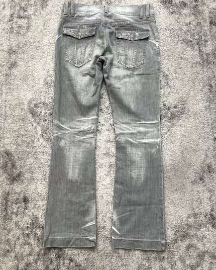 MICHEL KLEIN "SILVER STATIC" DENIM