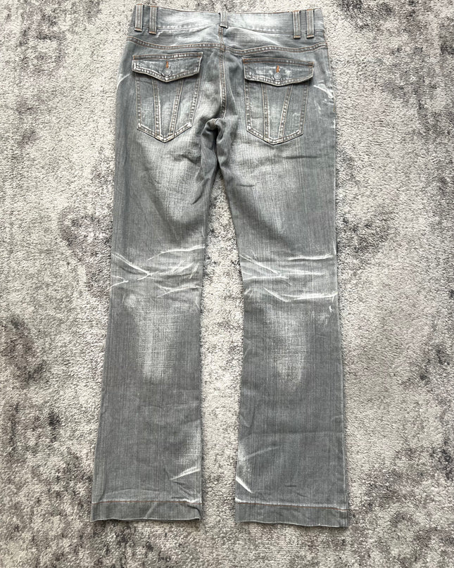MICHEL KLEIN "SILVER STATIC" DENIM