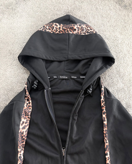 XFRM "LEOPARD LINE" ZIP HOODIE (M)