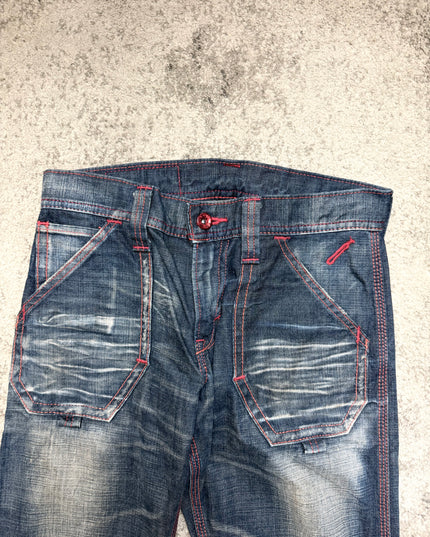 BLUE TRIP "RED THREAD DRIFT" DENIM