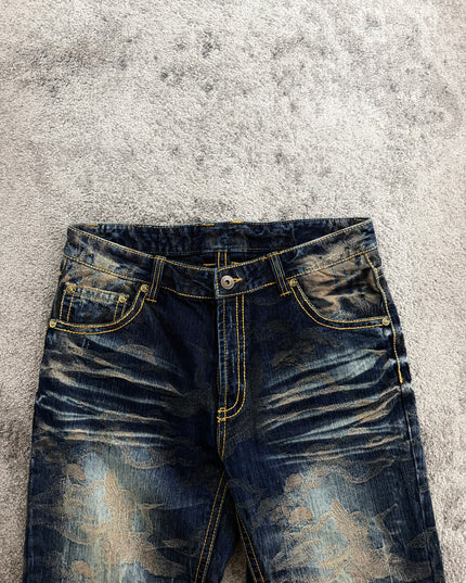 ETERNAL "WASHED INDIGO DAMAGE" DENIM (M)