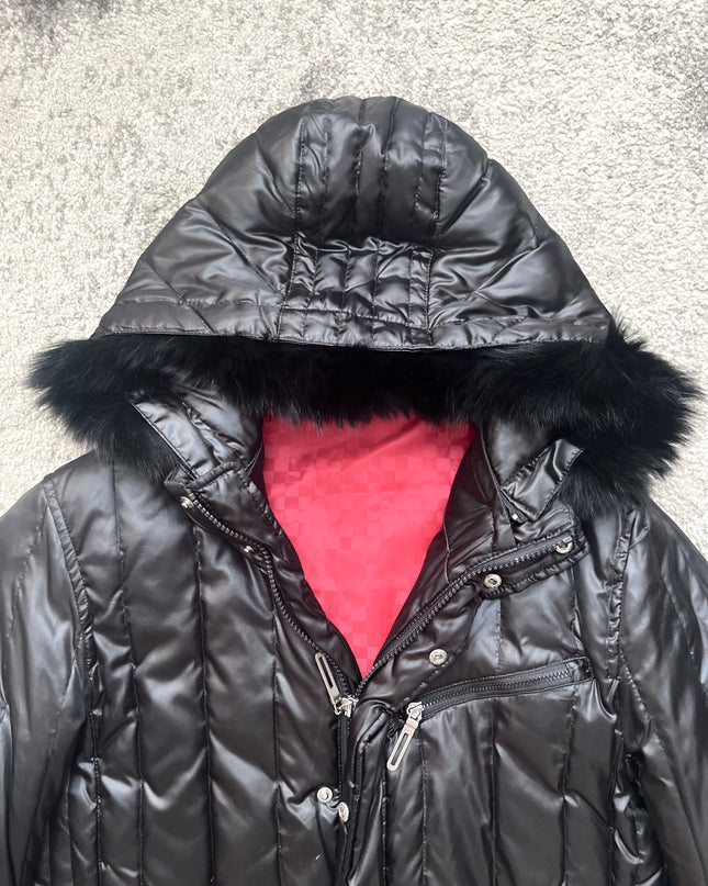 JUNMEN "MIDNIGHT EMBER" FUR PUFFER