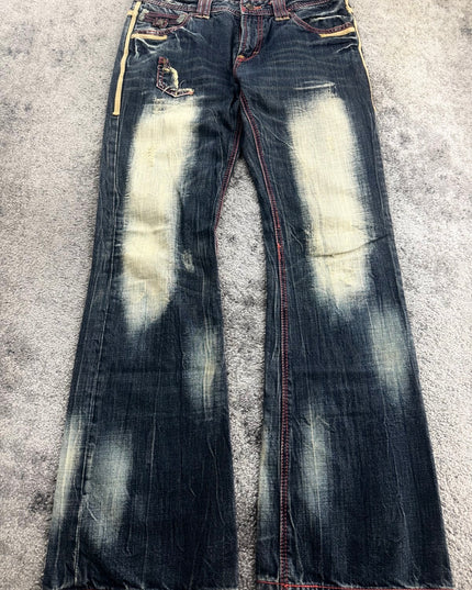 SHINEHILL "BLEACHED VEINS" DENIM (S-M)