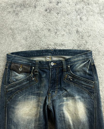 HIDEAWAYS "DISTRESSED REBEL" DENIM (M)