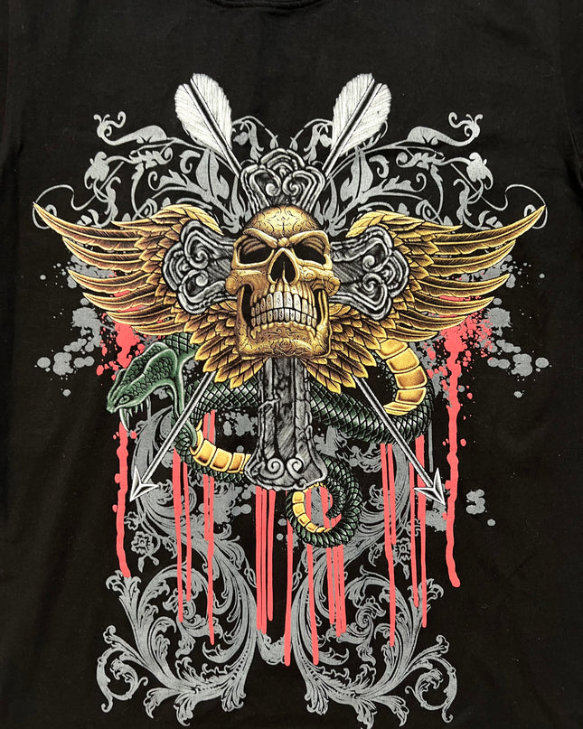 THUNDER PLUS BLADE AND SKULL TEE
