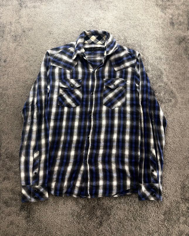 SCHLÜSSEL "BLUE STATIC" FLANNEL (M)