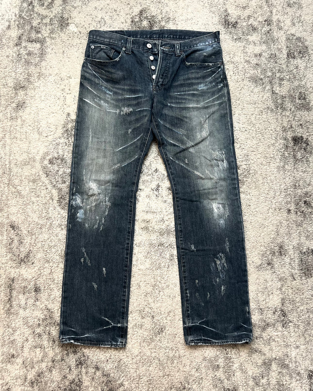 TAKEO KIKUCHI ARCHIVE DISTRESSED DENIM