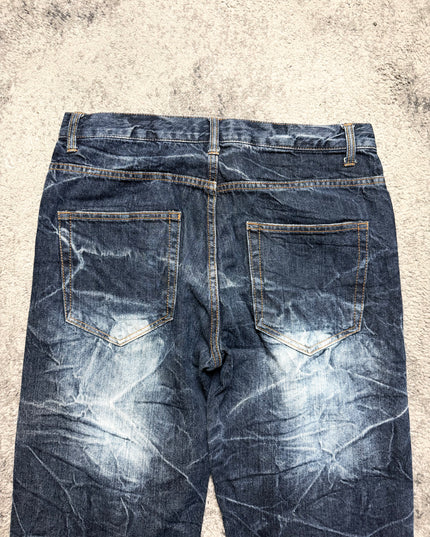 NYLAUS "CRACKED MEMORY" DENIM