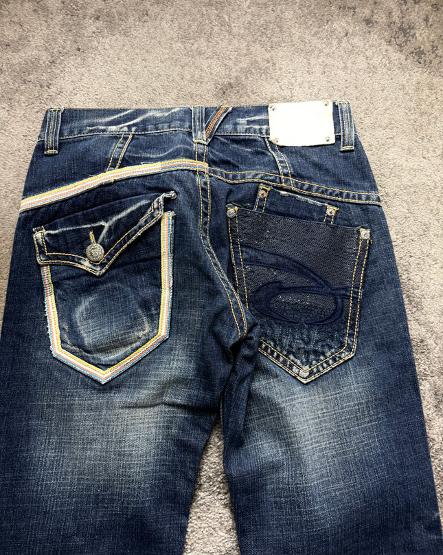 RED PEPPER "NEON RIOT INDIGO" DENIM