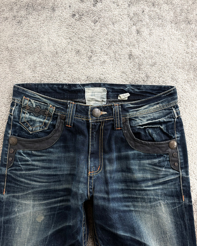 LOLITA "LEATHER TRIM" DENIM (M-L)