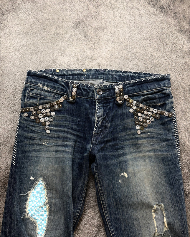 BUFFALO JEANS "RIOT STUD" DENIM