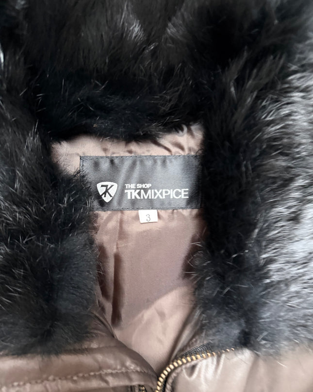 TAKEO KIKUCHI "FAUX FUR" PUFFER