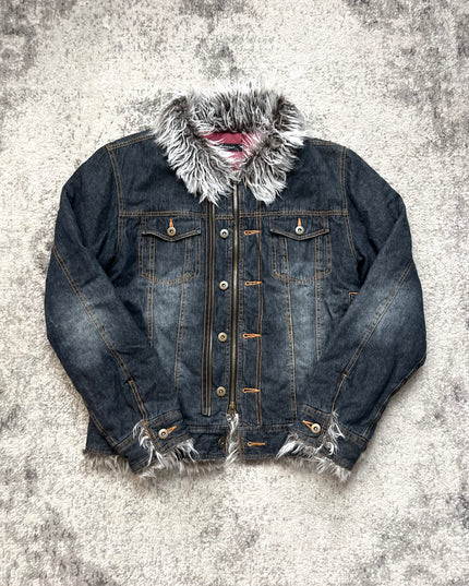 THE BLUE BEAR "FUR SEASON" DENIM JACKET