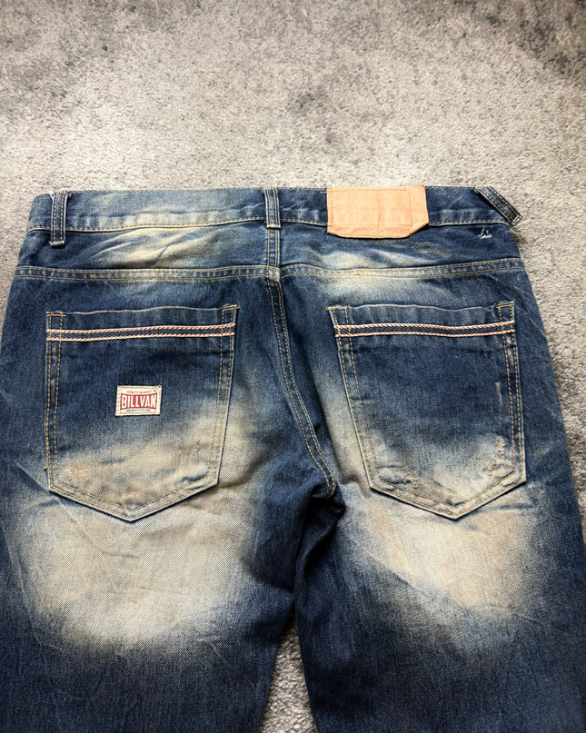 BILLVAN "DISTRESSED INDIGO" DENIM