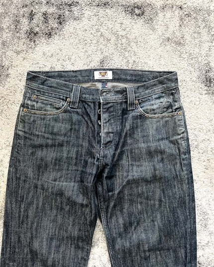 ANTIQUE DENIM RAINBOW BACKPOCKETS