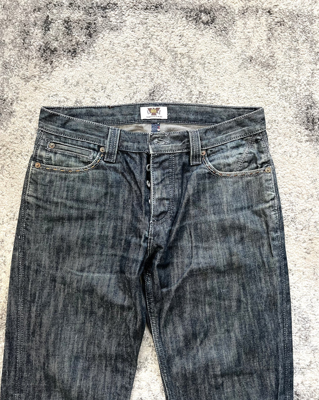 ANTIQUE DENIM RAINBOW BACKPOCKETS