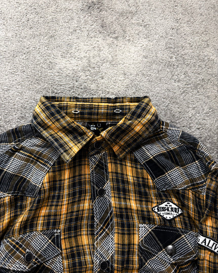 RUSS K "PATCHWORK GRUNGE" FLANNEL (M-L)
