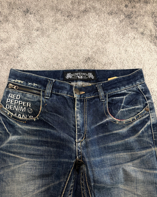 RED PEPPER "UNDERGROUND LOGO" DENIM