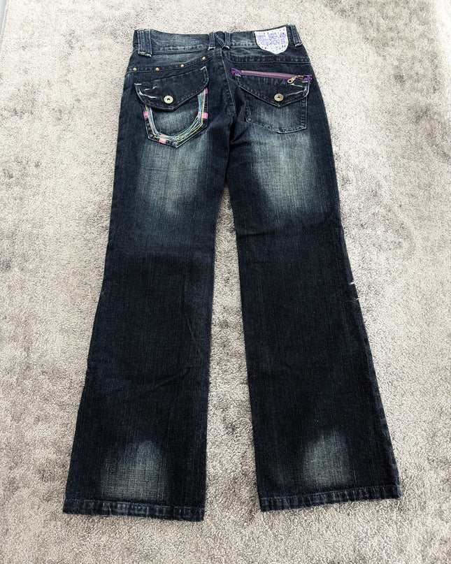 BCBG "NEON STITCH" DENIM (S)
