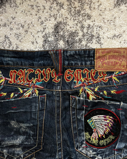 SKY BOMBER GRAPHIC DENIM