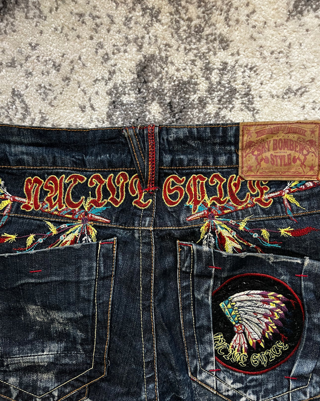 SKY BOMBER GRAPHIC DENIM