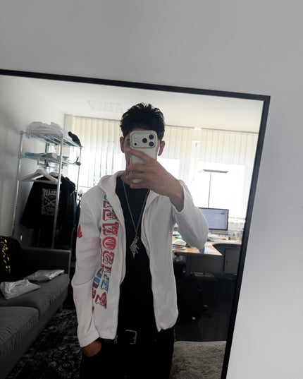 INTHEATTIC "WRONG ENGLISH" ZIP HOODIE (S)
