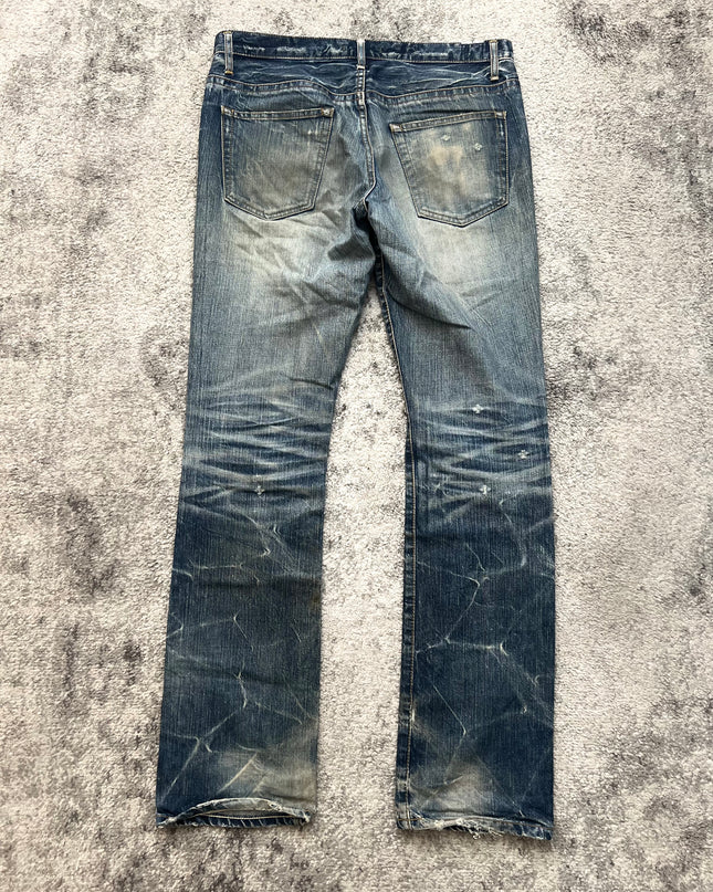 BLUE WAY "BROKEN SURFACE" DENIM