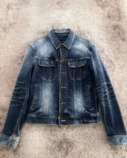 JACKROSE "MIDNIGHT FADE 2" DENIM JACKET (S-M)