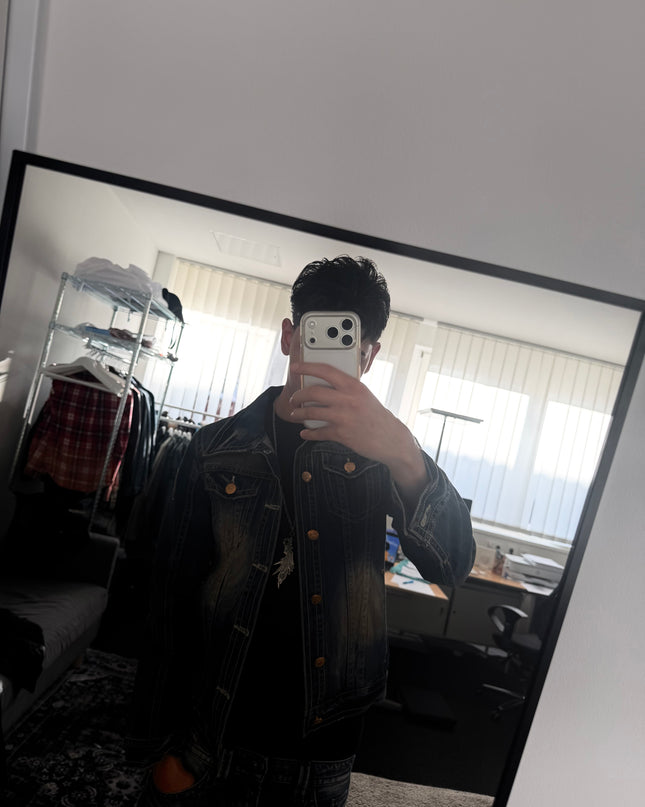 XFRM "SUNFADE TRUCKER" DENIM JACKET (S-M)