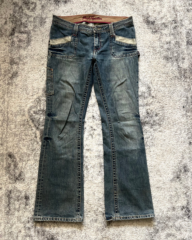 BACKNUMBER WASHED FLARE DENIM