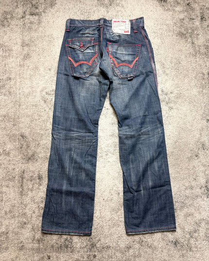 BLUE TRIP "RED THREAD DRIFT" DENIM