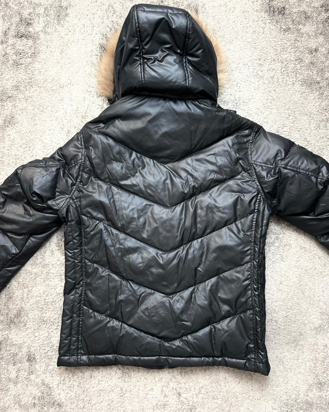 HITMAKER "BLACK PADDED" FUR PUFFER