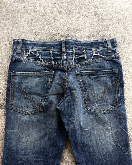 SEMANTIC DESIGN "STUDDED CHAOS" DENIM (M)