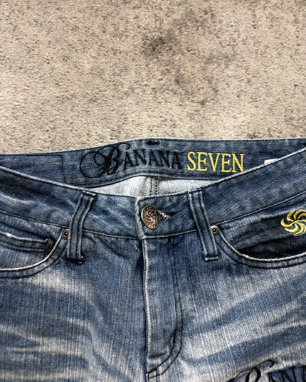 BANANA SEVEN "BLUE STATIC" DENIM