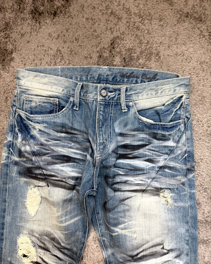 URBAN CRAFT "TORN ECLIPSE" DENIM