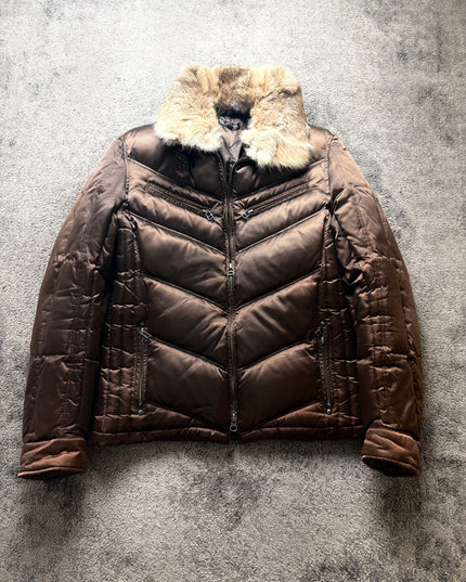 MICHEL KLEIN "FUR-TRIM" PUFFER