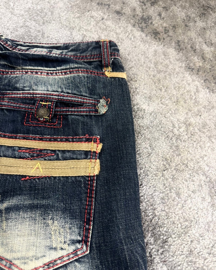 SHINEHILL "BLEACHED VEINS" DENIM (S-M)