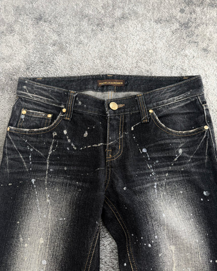 ANGELICA ROSES "PAINTED NOIR" DENIM (M)