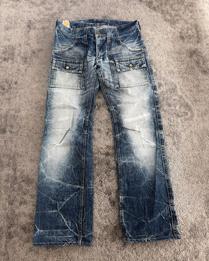 BLUE WAY "CARGO FADE SPECTRUM" DENIM (M)