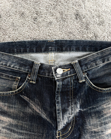 TAKEO KIKUCHI "MIDNIGHT WHISKER FADE" DENIM (S-M)