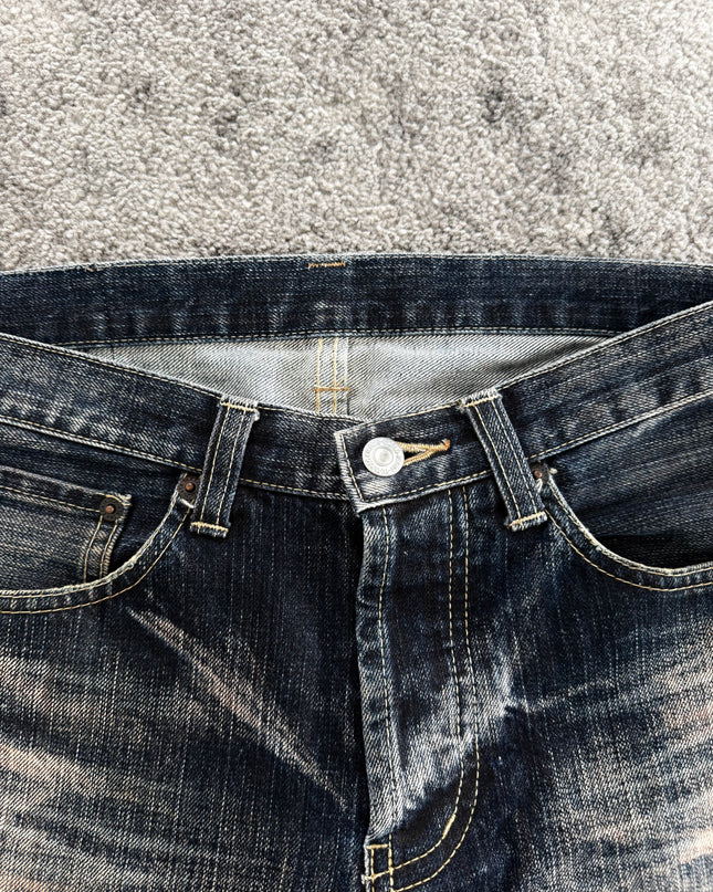 TAKEO KIKUCHI "MIDNIGHT WHISKER FADE" DENIM (S-M)