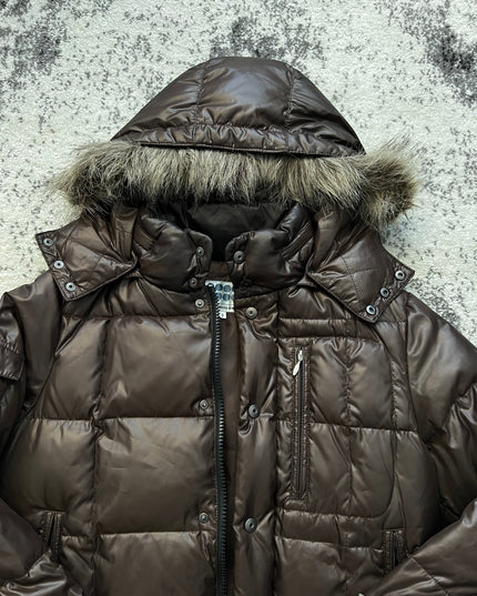 TAKEO KIKUCHI PUFFER BROWN
