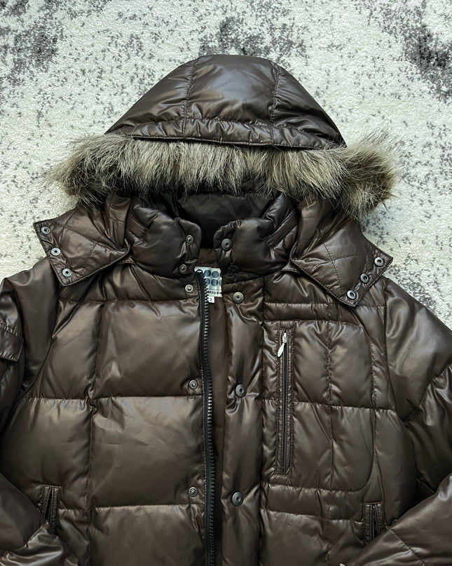 TAKEO KIKUCHI PUFFER BROWN