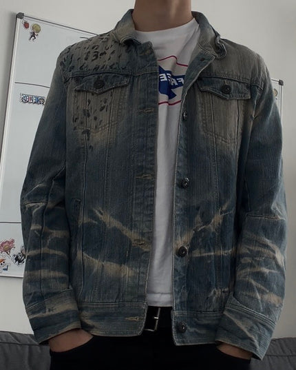 GROWTH "BLEACH STORM" DENIM JACKET