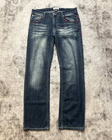 LOWBOX "SCARLET STITCH" DENIM