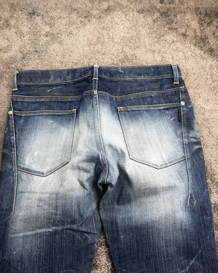 BLACK BARRETT "DISTRESSED WHISKER" DENIM (S)