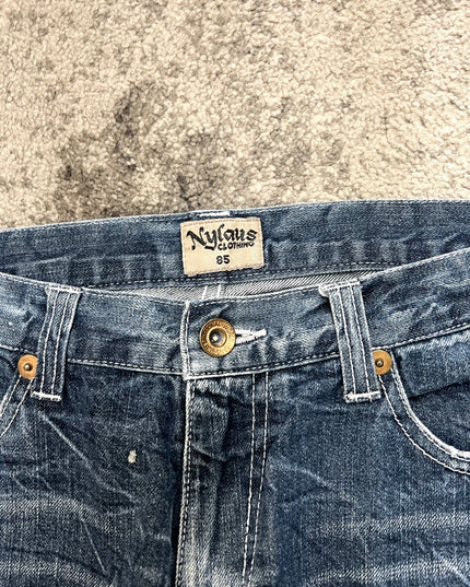NYLAUS "SPLATTER STATIC" DENIM