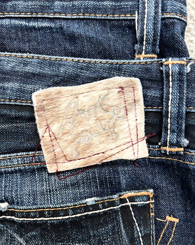 AVANTGAUGE "SYNTHETIC MEMORY" DOUBLE WAIST DENIM