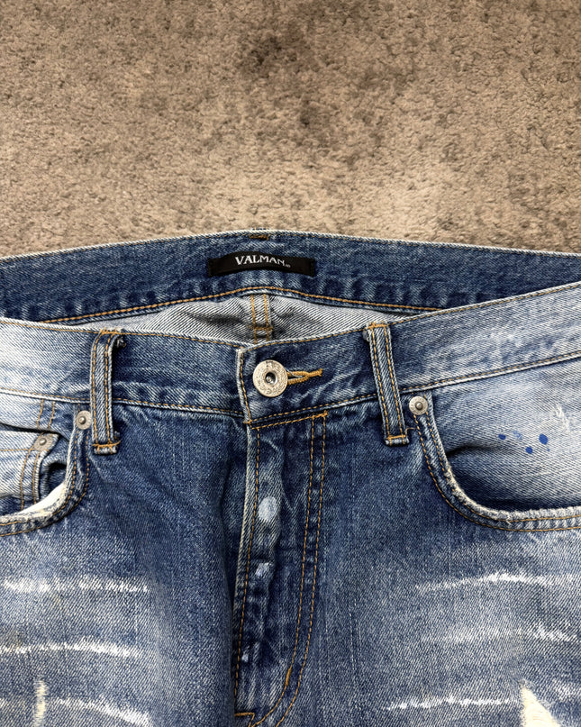 VALMAN "DESTROYED INDIGO" DENIM